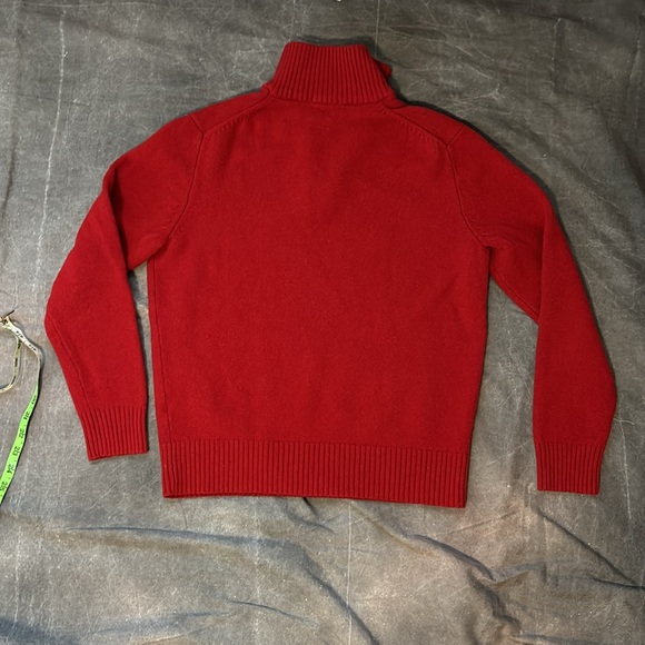100% Lambswool J Crew Red Sweater S/M - Picture 8 of 8